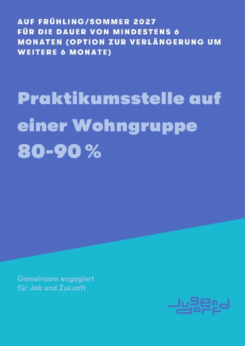 Praktikumsstelle (2027) auf einer Wohngruppe 80-90%